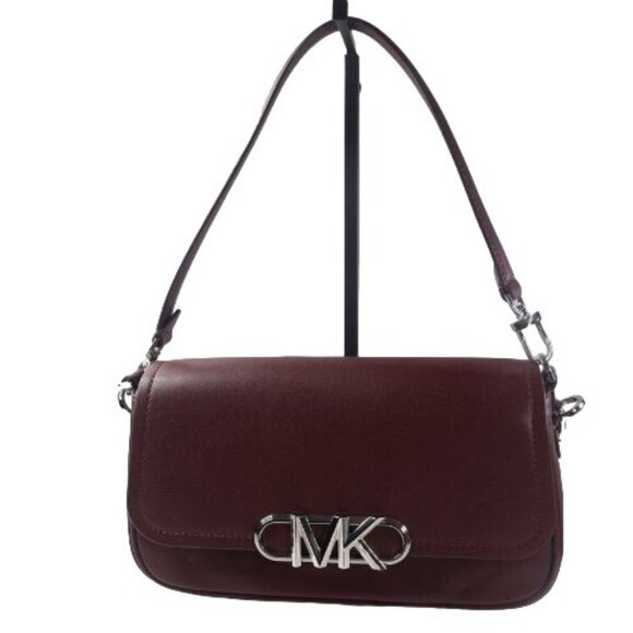 Michael Michael Kors Parker Medium Leather Shoulder Bag Merlot - Picture 2 of 8